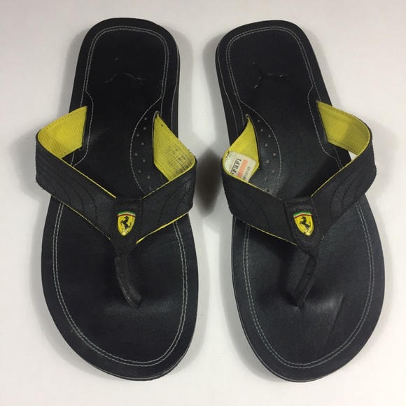 puma flip flops ferrari